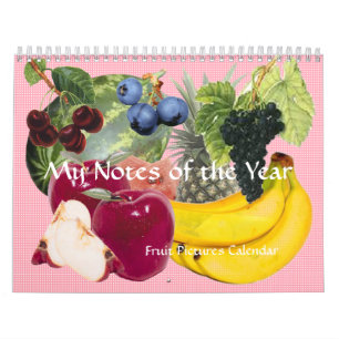 Notities van het Jaar Fruit Kalender