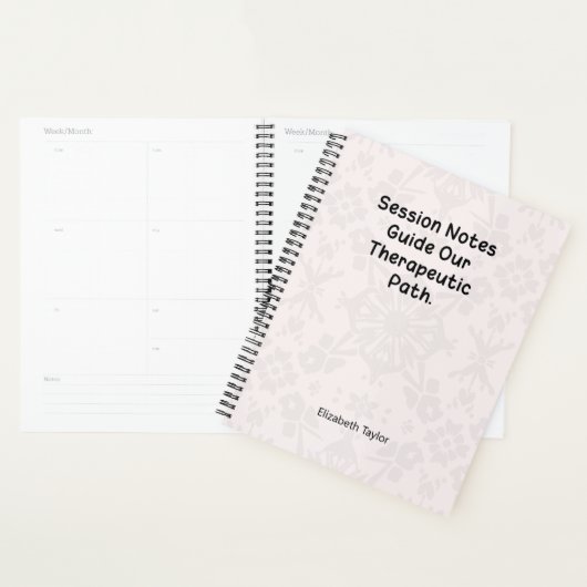 Notities van therapiezittingen leiden onze genezin planner (Display)