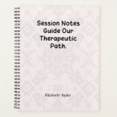 Notities van therapiezittingen leiden onze genezin planner (Voorkant)