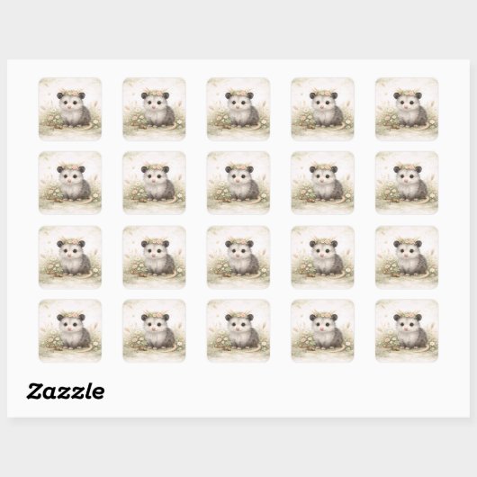 Notities Vierkante Sticker (Vel)