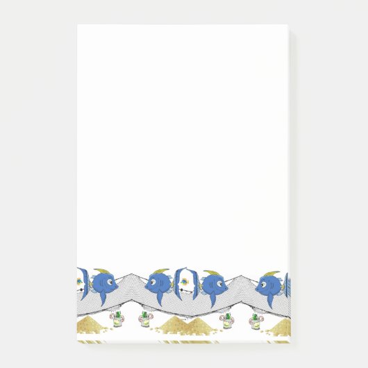 Notities Vissen Wormen Zand Post-it® Notes (Voorkant)