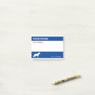 Notities voor afspraken met herdershond post-it® notes