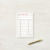 notities voor bibliotheekkaarten post-it® notes (Op bureau)