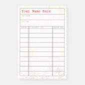 notities voor  bibliotheekkaarten post-it® notes (Voorkant)