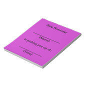 Notities voor de herinnering aan de ride (Helder P Notitieblok (Linkerzijde)