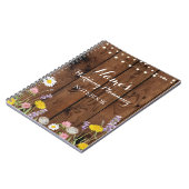 Notities voor de planning van boodschappen over he notitieboek (Linkerzijde)