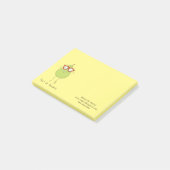 Notities voor peren van bril voor oogarts post-it® notes (Schuin)