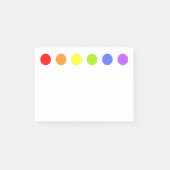 Notities voor regenboogStippen Post-it® Notes (Voorkant)
