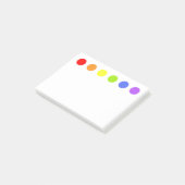 Notities voor regenboogStippen Post-it® Notes (Schuin)