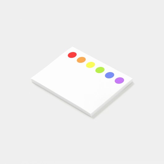 Notities voor regenboogStippen Post-it® Notes (Schuin)