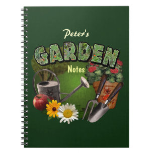 Notities voor tuin (aanpasbaar) notitieboek