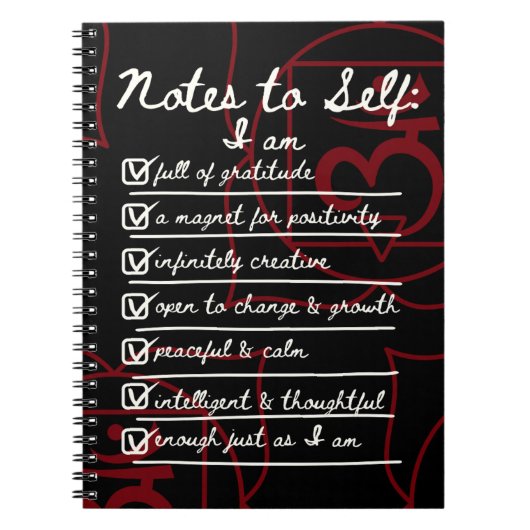 Notities voor Zelf: Root Chakra Bevestigingsdagboe Notitieboek (Voorkant)