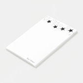 Notities Zwart & Witte Sterren Post-it® Notes (Schuin)