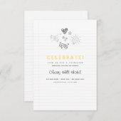 Notitietoevoeging over de bruiloft kaart (Voorkant / Achterkant)