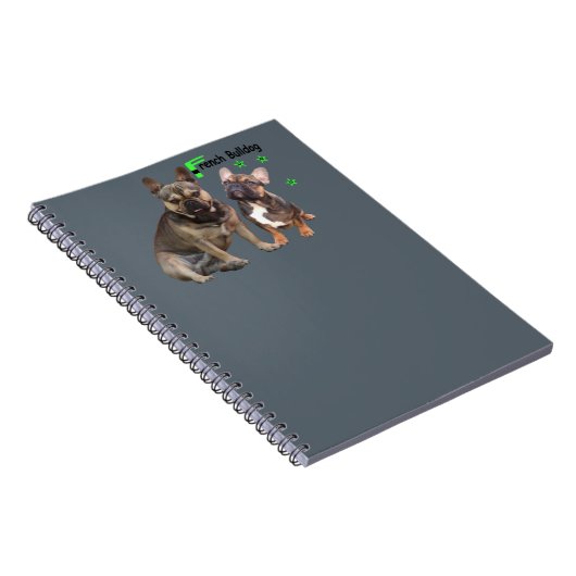 Notizblock französische Bulldoggen Notitieboek (Rechterzijde)