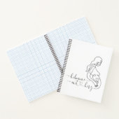 Notizblock Hebamme mit Herz Notitieboek (Binnen)