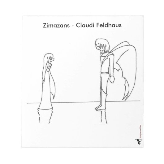 Notizblock mit einer Illustration aus "Zimazans" Notitieblok (Voorkant)