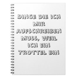 Notizbuch Notitieboek
