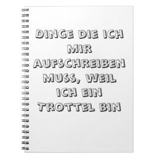 Notizbuch Notitieboek
