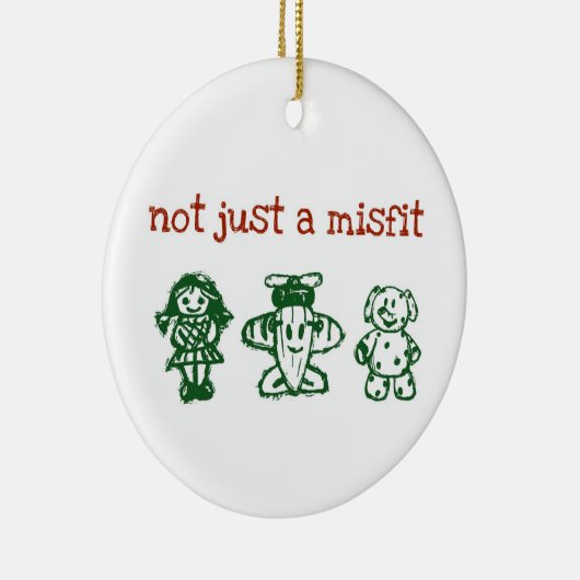 notjustxmas keramisch ornament (Rechts)