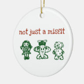 notjustxmas keramisch ornament (Links)