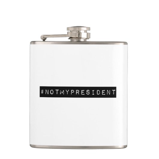 #notmypresident heupfles (Voorkant)