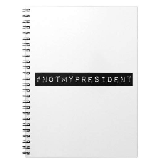 #notmypresident notitieboek (Voorkant)