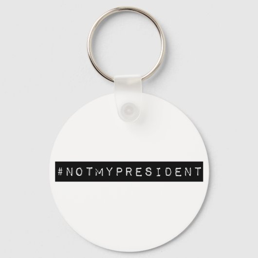 #notmypresident sleutelhanger (Voorkant)