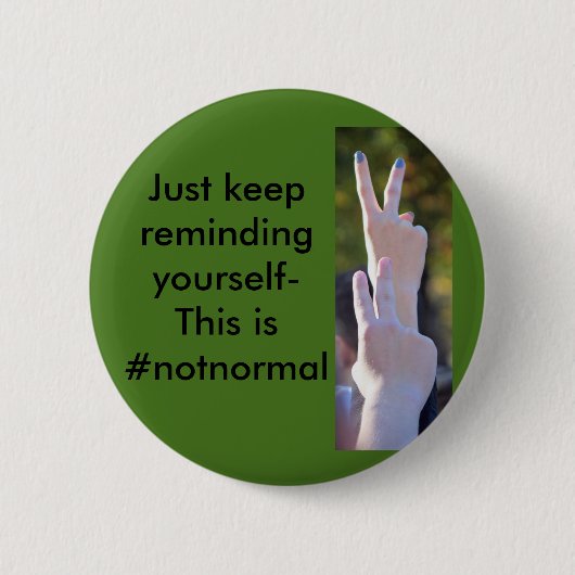#notnormal ronde button 5,7 cm (Voorkant)