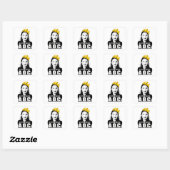 Notoire AOC Vierkante Sticker (Vel)