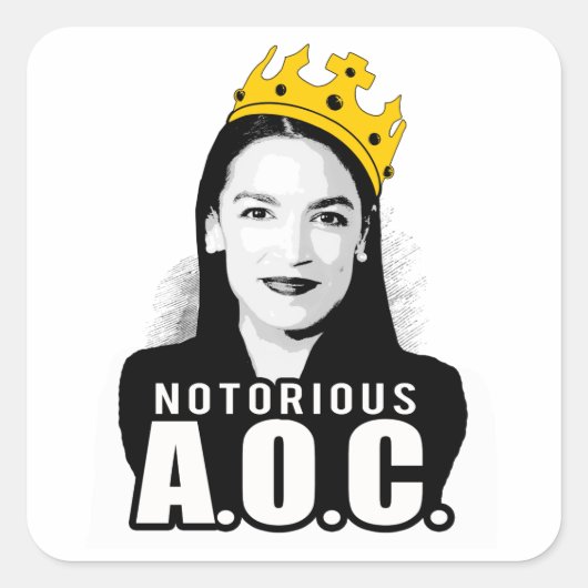 Notoire AOC Vierkante Sticker (Voorkant)