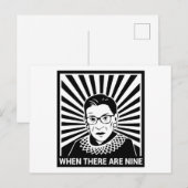 Notorieuze RBG - Als er negen zijn Briefkaart (Voorkant / Achterkant)