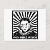 Notorieuze RBG - Als er negen zijn Briefkaart (Voorkant)