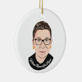 Notorieuze RBG - Als er negen zijn Keramisch Ornament (Rechts)