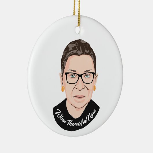 Notorieuze RBG - Als er negen zijn Keramisch Ornament (Rechts)