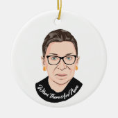 Notorieuze RBG - Als er negen zijn Keramisch Ornament (Voorkant)