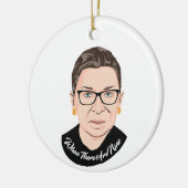 Notorieuze RBG - Als er negen zijn Keramisch Ornament (Links)