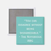 Notorieuze RBG betwist het Citaat Magnet (Voorkant / Achterkant)