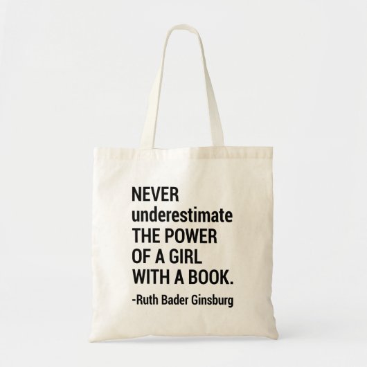 Notorieuze RBG Gift, Ruth Bader Ginsburg Quote Tote Bag (Voorkant)