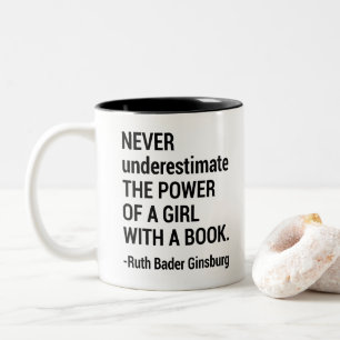 Notorieuze RBG Gift, Ruth Bader Ginsburg Quote Tweekleurige Koffiemok