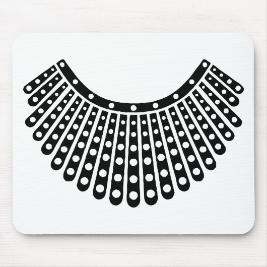 Notorieuze RBG, Ruth Bader Ginsburg, RBG Collar Muismat (Voorkant)