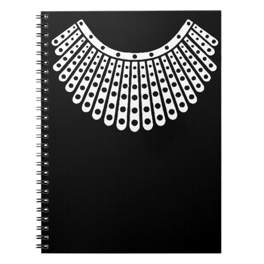 Notorieuze RBG, Ruth Bader Ginsburg, RBG Collar Notitieboek (Voorkant)