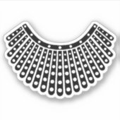 Notorieuze RBG, Ruth Bader Ginsburg, RBG Collar Sticker (Voorkant)