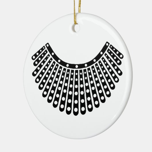 Notorieuze RBG, Ruth Bader Ginsburg, RBG-kraag Keramisch Ornament (Links)