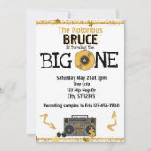 Notorious Big One Hip Hop 1st Birthday Kaart (Voorkant)