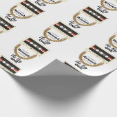 Notorious One 1e Verjaardag Wit Cadeaupapier (Hoek)