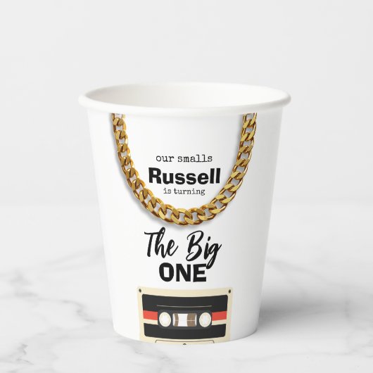 Notorious One 1st Birthday Papieren Bekers (Voorkant)