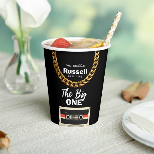 Notorious One 1st Birthday Papieren Bekers (Insitu)