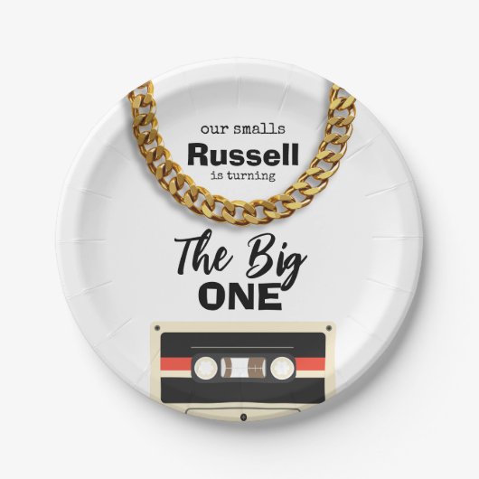 Notorious One 1st Birthday Papieren Bordje (Voorkant)