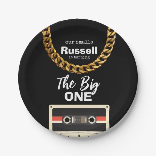 Notorious One 1st Birthday Papieren Bordje (Voorkant)